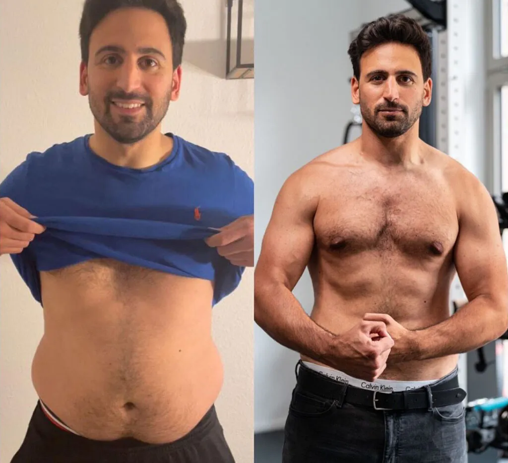 Tugays Transformation in der zweiten Frontansicht